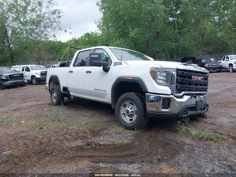 2021 Gmc Sierra 2500hd 4wd  Standard Bed White vin: 1GT49LE76MF105448
