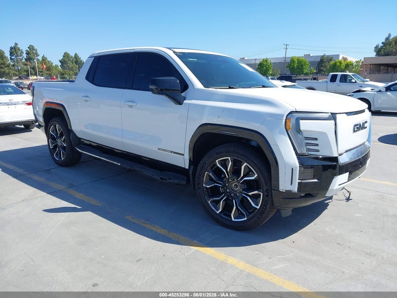 2025 Gmc Sierra Ev Max Range Denali White vin: 1GT40LEL5SU406602