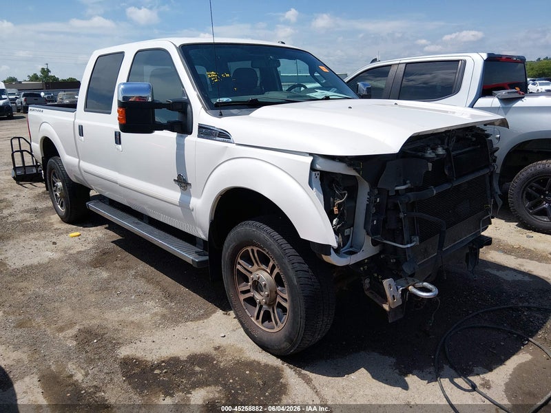 2016 Ford F-350 Lariat White vin: 1FT8W3BT6GEB39766