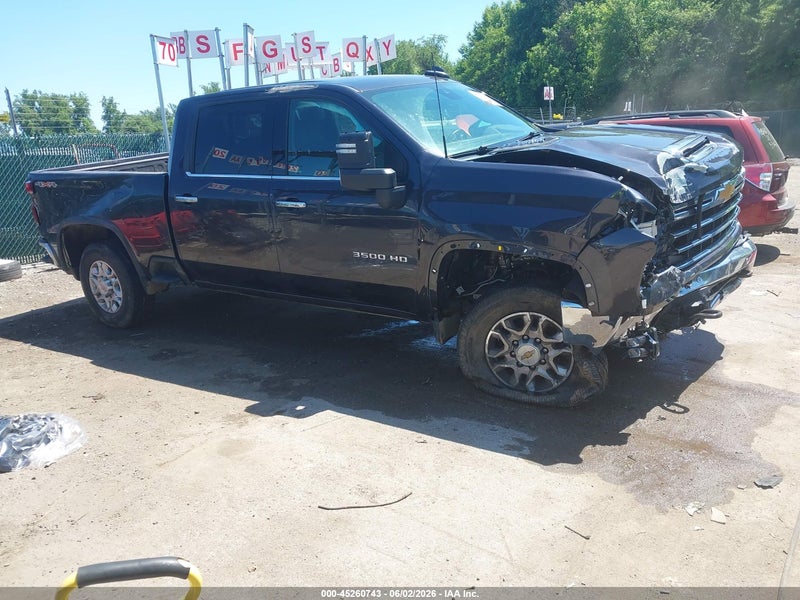 2024 Chevrolet Silverado 3500hd 4wd  Standard Bed Ltz Черный vin: 2GC4YUEY6R1139020