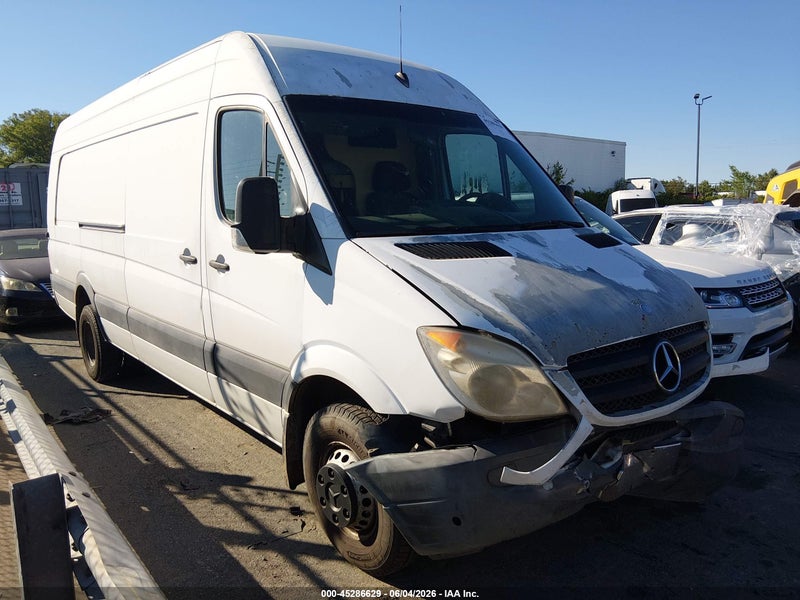 2013 Mercedes-benz Sprinter 3500 High  Roof White vin: WD3PF1CC0D5779010