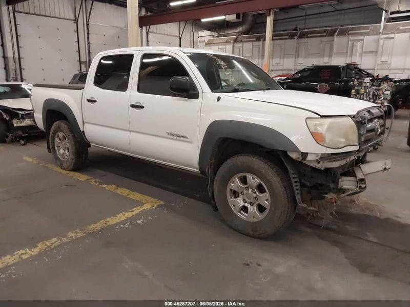 2009 Toyota Tacoma Prerunner V6 White vin: 3TMJU62N79M073171