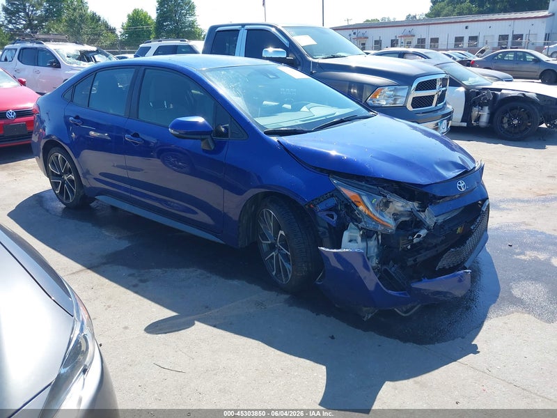 2020 Toyota Corolla Se Dark Blue vin: JTDS4RCEXLJ022854