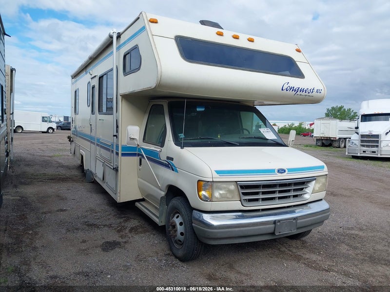 1994 Ford Econoline E350 Cutaway Van White vin: 1FDKE30G2RHA53818
