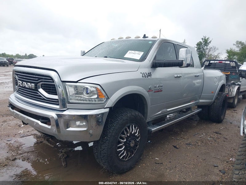 2016 Ram 3500 Longhorn Limited Silver vin: 3C63RRNL9GG105157
