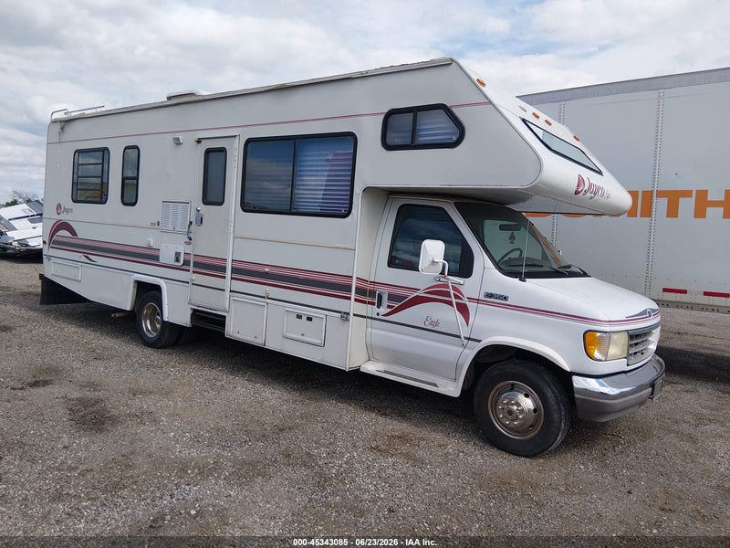 1995 Ford Econoline E350 Cutaway Van White vin: 1FDKE30G0SHB11995