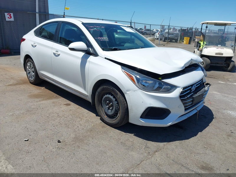 2022 Hyundai Accent Se White vin: 3KPC24A67NE168945