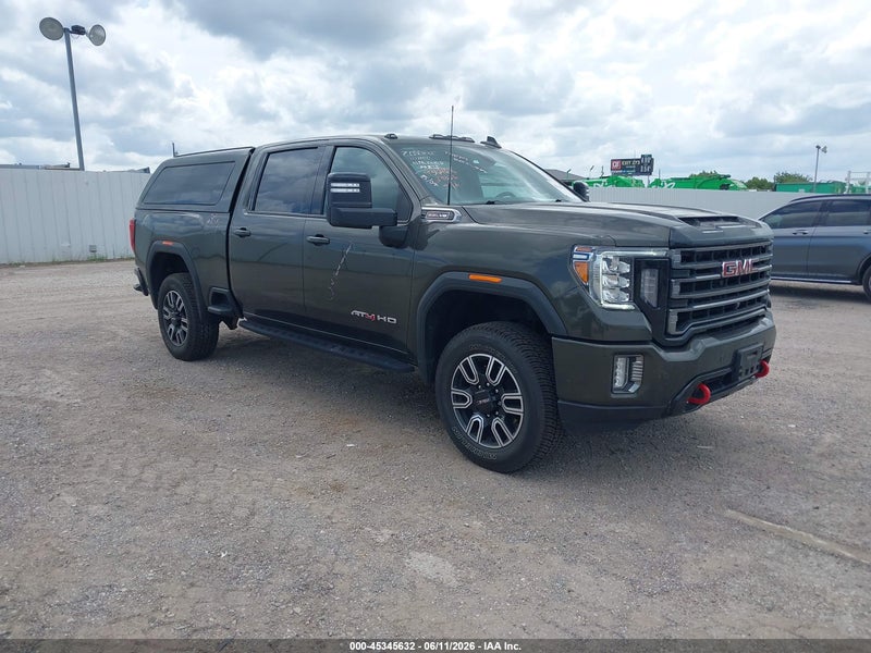 2022 Gmc Sierra 2500hd 4wd  Standard Bed At4 Зеленый vin: 1GT49PE75NF311336