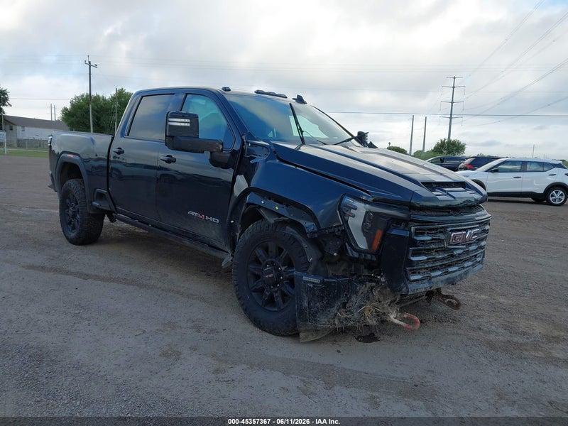 2024 Gmc Sierra 2500hd 4wd  Standard Bed At4 Black vin: 1GT49PEY3RF164612