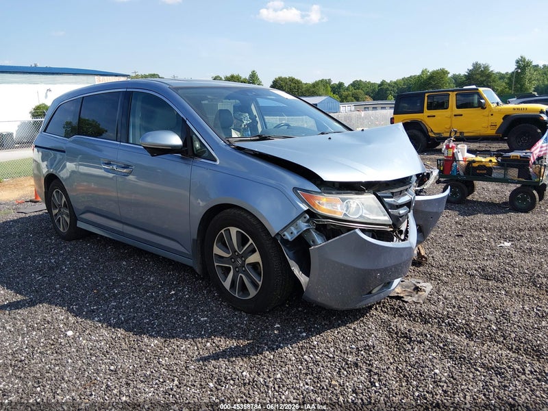 2014 Honda Odyssey Touring/touring Elite Blue vin: 5FNRL5H90EB114569