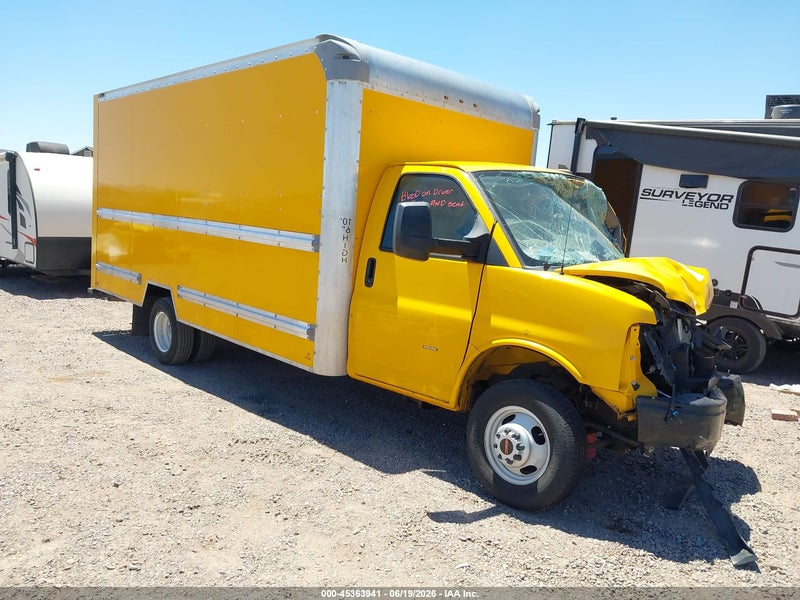 2021 Gmc Savana Cutaway Work Van Yellow vin: 7GZ37TC78MN007602
