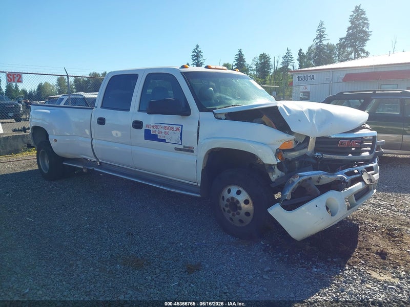 2003 Gmc Sierra 3500 Slt White vin: 1GTJC33113F132302