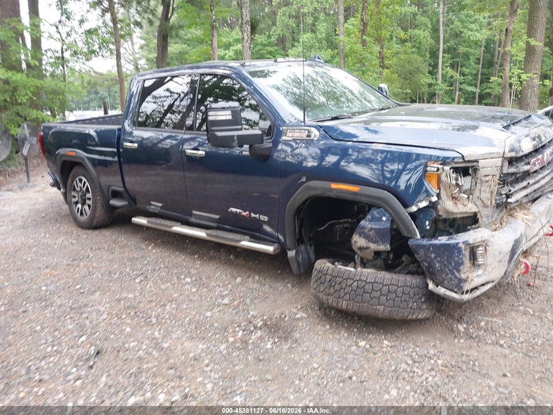 2022 Gmc Sierra 2500hd 4wd  Standard Bed At4 Dark Blue vin: 1GT49PEY9NF118423