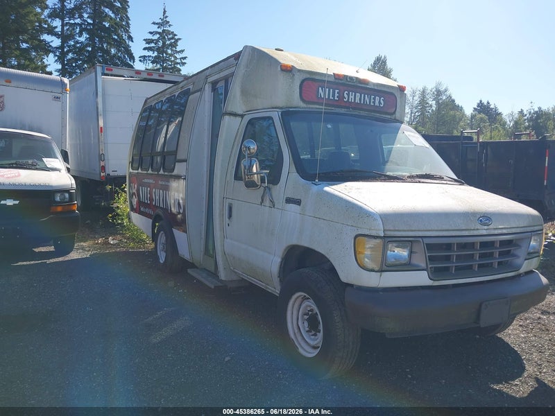 1995 Ford Econoline E350 Cutaway Van White vin: 1FDJE30H0SHC16556