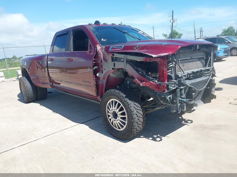 2024 Ram 3500 Limited  4x4 8' Box Burgundy vin: 3C63RRRL7RG166472