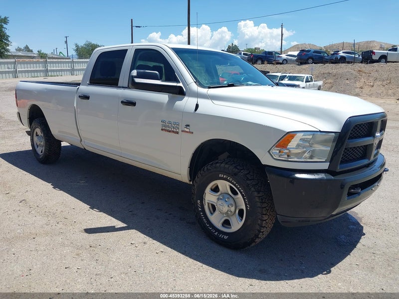 2017 Ram 3500 Tradesman  4x4 8' Box White vin: 3C63R3GL4HG785173
