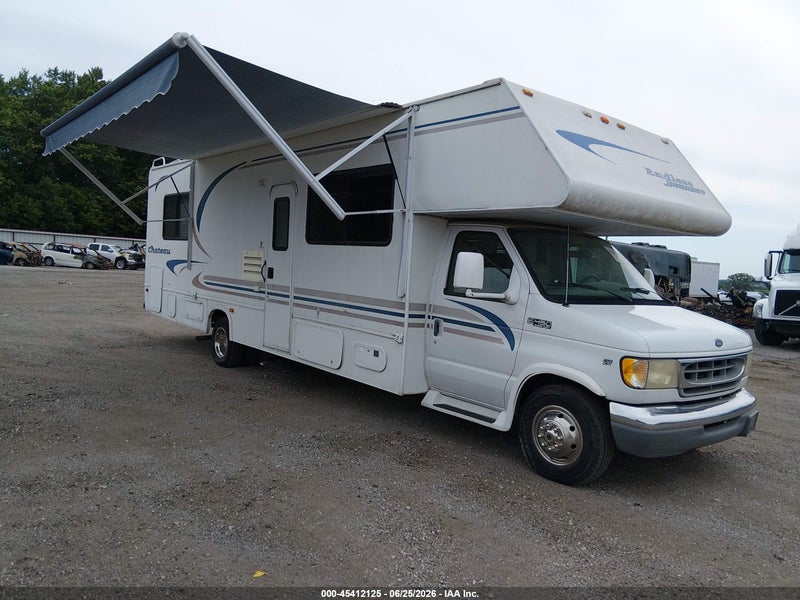 1999 Ford Econoline E450 Super Duty Cutwy  Rv White vin: 1FDXE40S8XHA59099