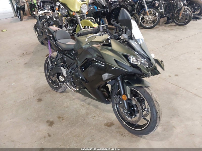 2024 Kawasaki Ex650 R Green vin: ML5EXER17RDAC4112