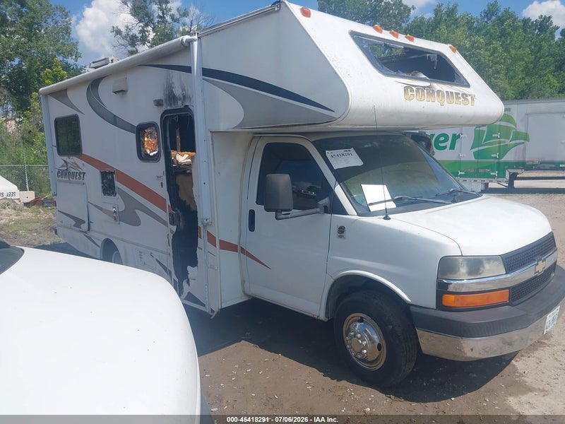 2007 Chevrolet Express Cutaway Work Van White vin: 1GBKG31U471221648