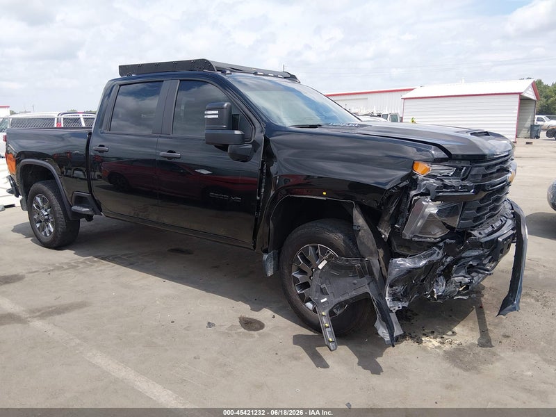 2024 Chevrolet Silverado 2500hd 4wd  Standard Bed Custom Black vin: 2GC4YME78R1241099