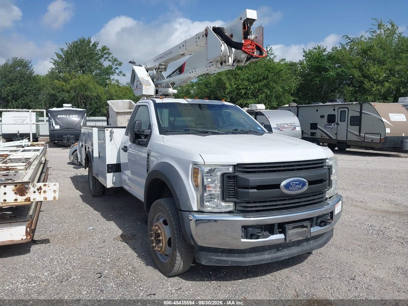2019 Ford F-550 Chassis Xl/xlt White vin: 1FDUF5HY7KDA16338