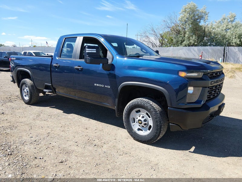 2020 Chevrolet Silverado 2500hd 4wd  Long Bed Wt Blue vin: 1GC5YLE70LF305635