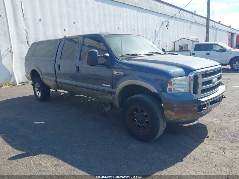 2006 Ford F-350 Lariat/xl/xlt Blue vin: 1FTWW31P96ED22279
