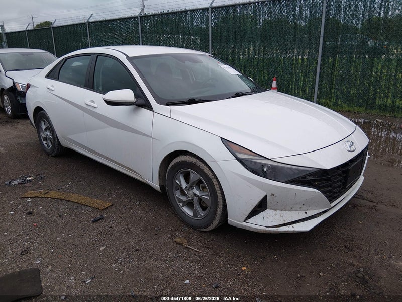 2021 Hyundai Elantra Se White vin: 5NPLL4AGXMH049318