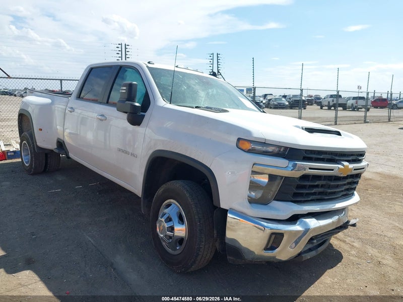 2024 Chevrolet Silverado 3500hd 4wd  Long Bed Lt White vin: 1GC4YTE79RF370732