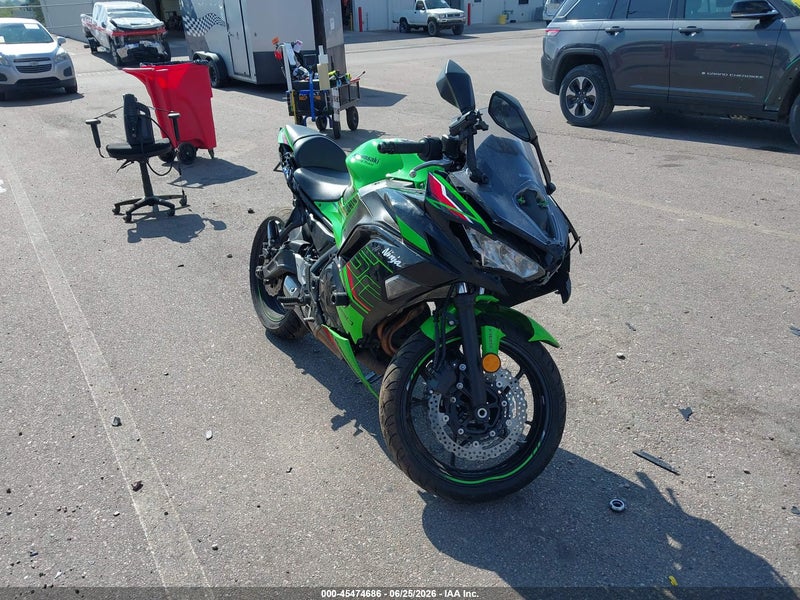 2024 Kawasaki Ex650 P Зеленый vin: ML5EXEP1XRDAC1921