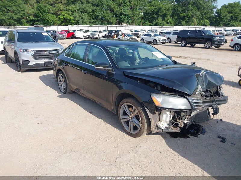 2014 Volkswagen Passat 2.5l Se Black vin: 1VWBP7A32EC002664