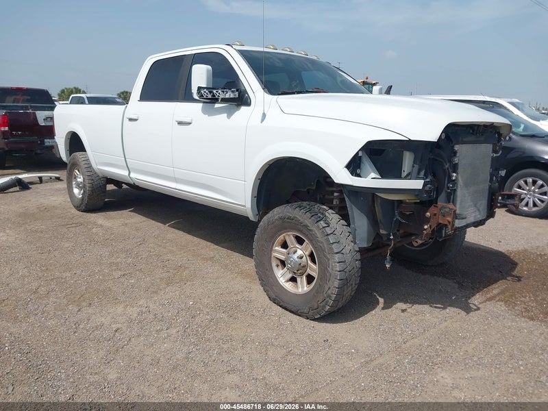 2012 Ram 3500 Laramie Longhorn White vin: 3C63D3KL5CG328094