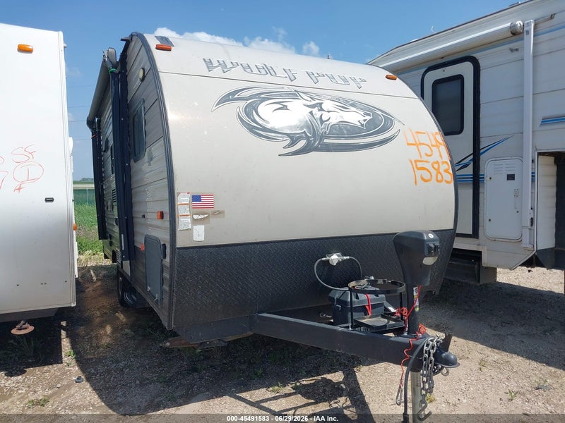 2018 Forest River Cherokee Wolf Pup 16bhs Travel Trailer   Желто-коричневый vin: 4X4TCK611JK044606