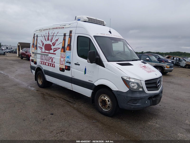 2015 Mercedes-benz Sprinter 3500 High  Roof White vin: WD3PF3CC5FP100285