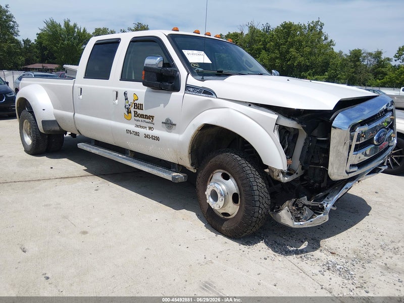 2014 Ford F-350 Lariat White vin: 1FT8W3DT4EEA13304