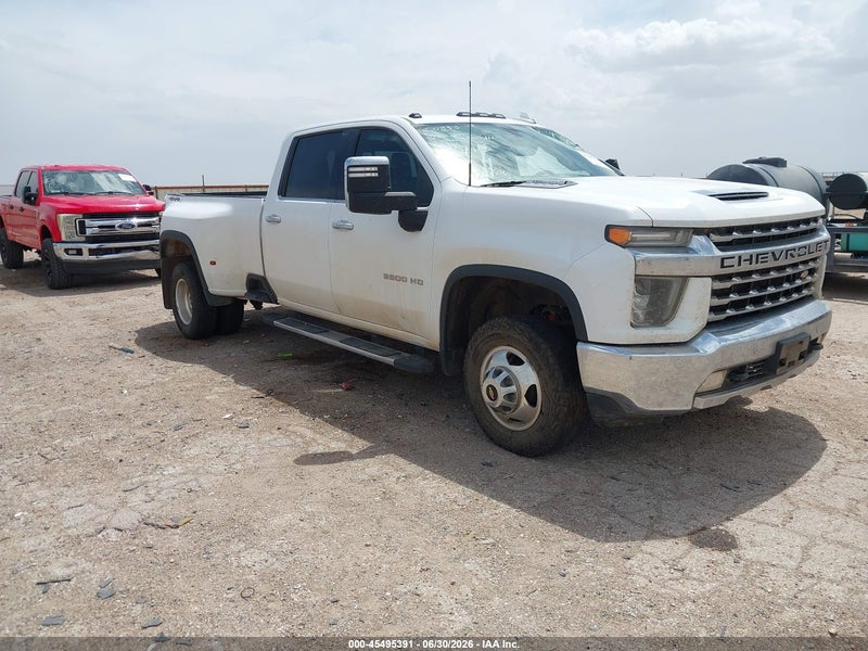 2020 Chevrolet Silverado 3500hd 4wd  Long Bed Ltz White vin: 1GC4YUEY3LF297413