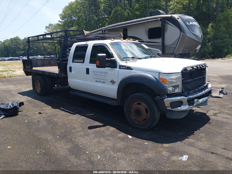 2013 Ford F450 Super Duty White vin: 1FD0W4GT2DEB42828