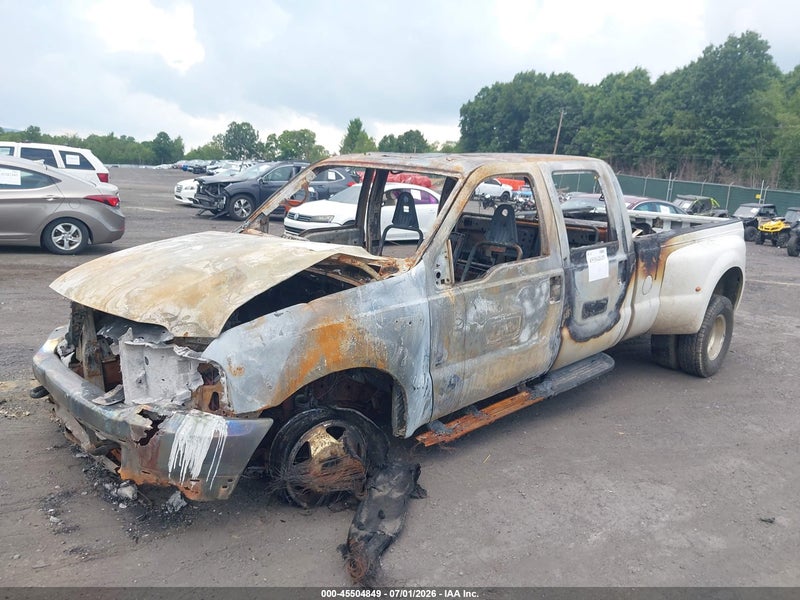 2000 Ford F-350 Lariat/xl/xlt White vin: 1FTWW33F5YEA32256