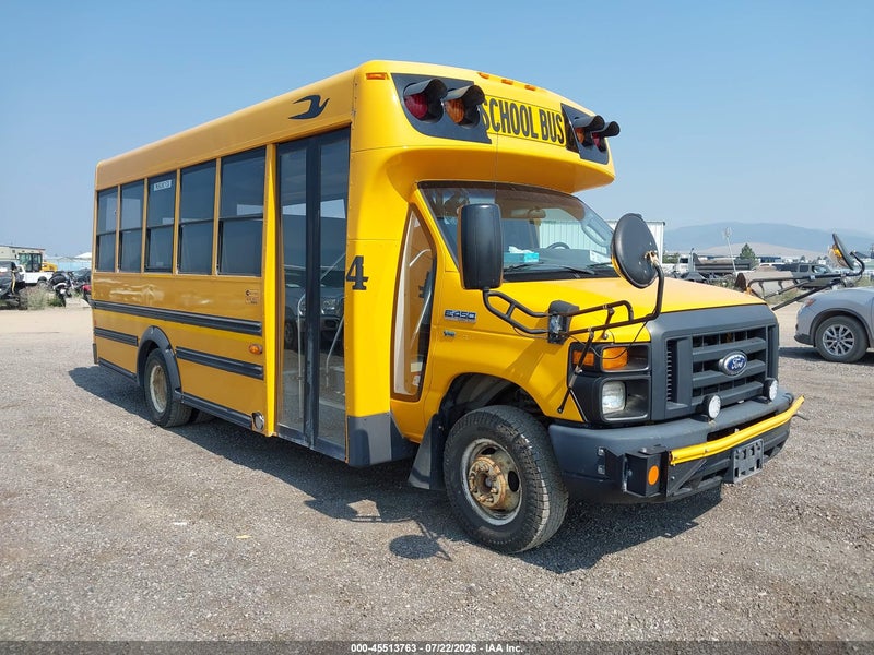 2016 Ford Econoline E450 Super Duty Cutwy Van Желтый vin: 1FDEE4FL0GDC13836