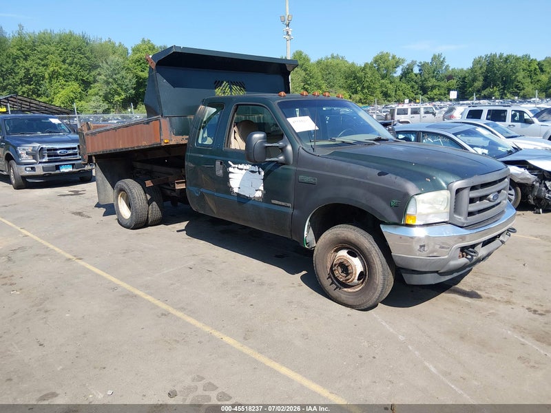 2002 Ford F-350 Lariat/xl/xlt Green vin: 1FDWX37F72EB51100