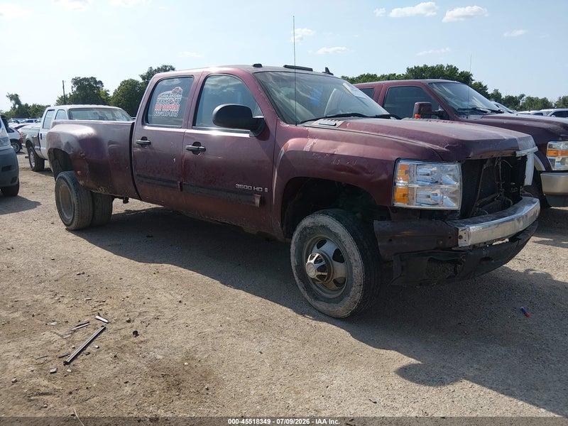 2008 Chevrolet Silverado 3500hd Lt1 Burgundy vin: 1GCJC33698F179743