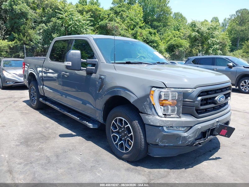 2021 Ford F-150 Xlt Gray vin: 1FTFW1E81MFC60763
