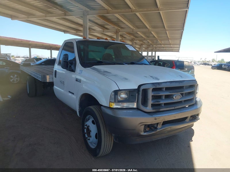 2002 Ford F-450   White vin: 1FDXF46F72EC81456