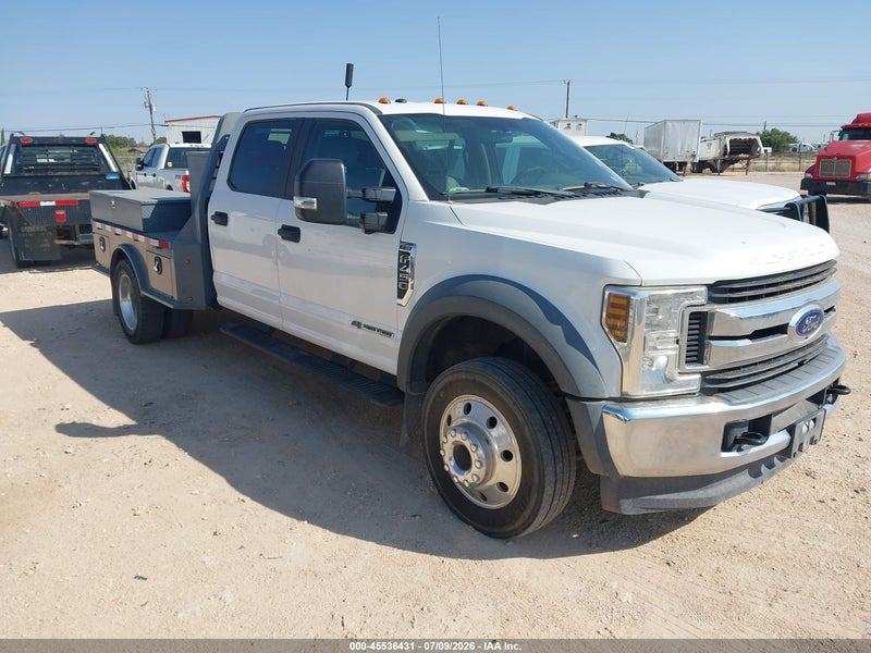2019 Ford F-450 Xl White vin: 1FT8W4DT7KEF57281
