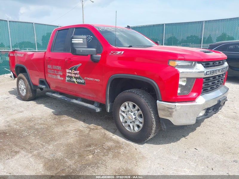2023 Chevrolet Silverado 2500hd 4wd  Long Bed Lt Красный vin: 1GC5YNE74PF112647