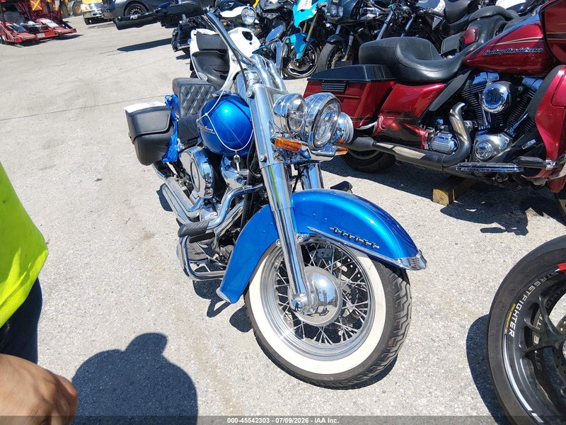 2018 Harley-davidson Flde Deluxe Синий vin: 1HD1YCJ16JC038840