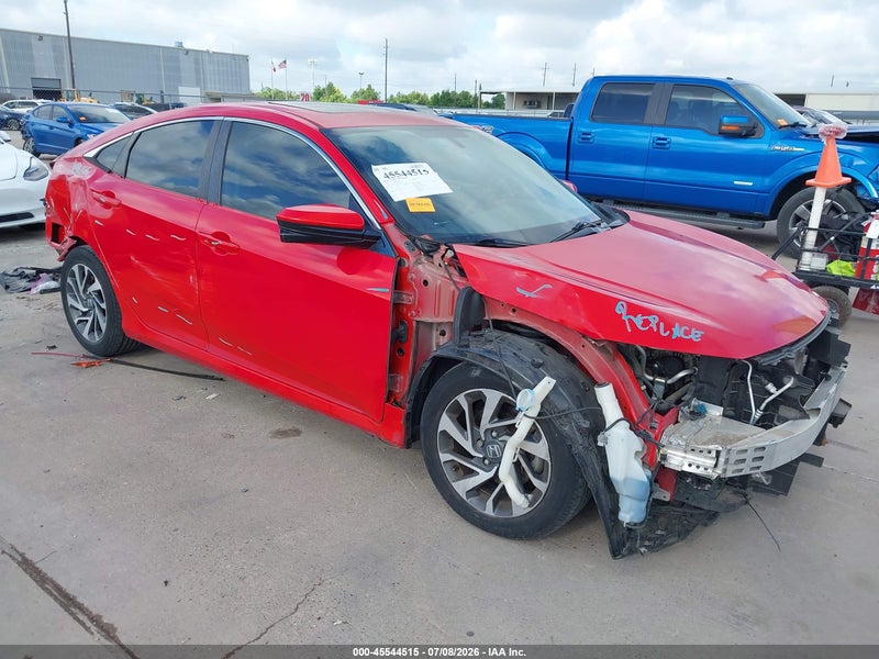 2018 Honda Civic Ex Red vin: 2HGFC2F75JH570124