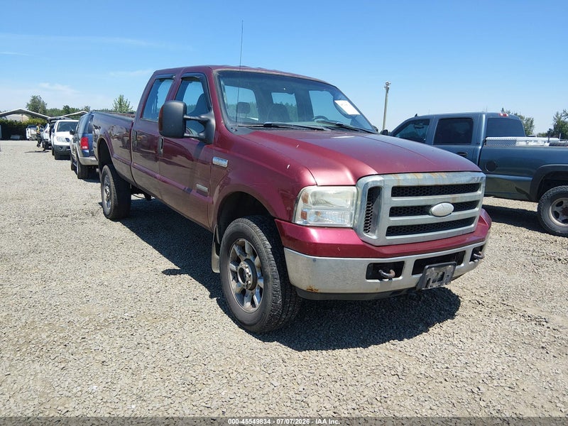 2006 Ford F-350 Lariat/xl/xlt Burgundy vin: 1FTWW31P76EB74729
