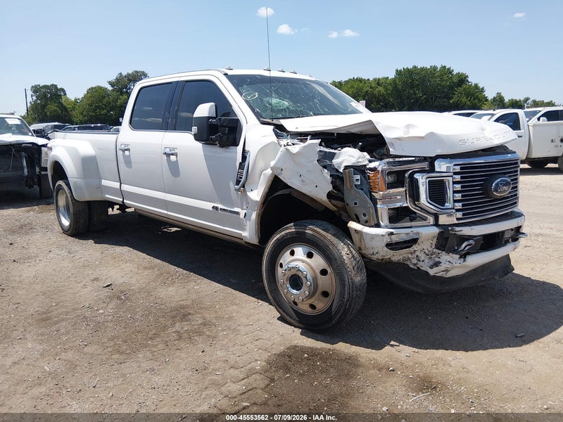2020 Ford F-450 Limited White vin: 1FT8W4DT3LEC39210