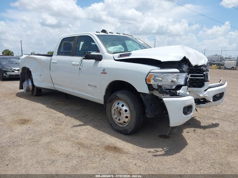 2024 Ram 3500 Big Horn  4x4 8' Box White vin: 3C63RRHL3RG360322